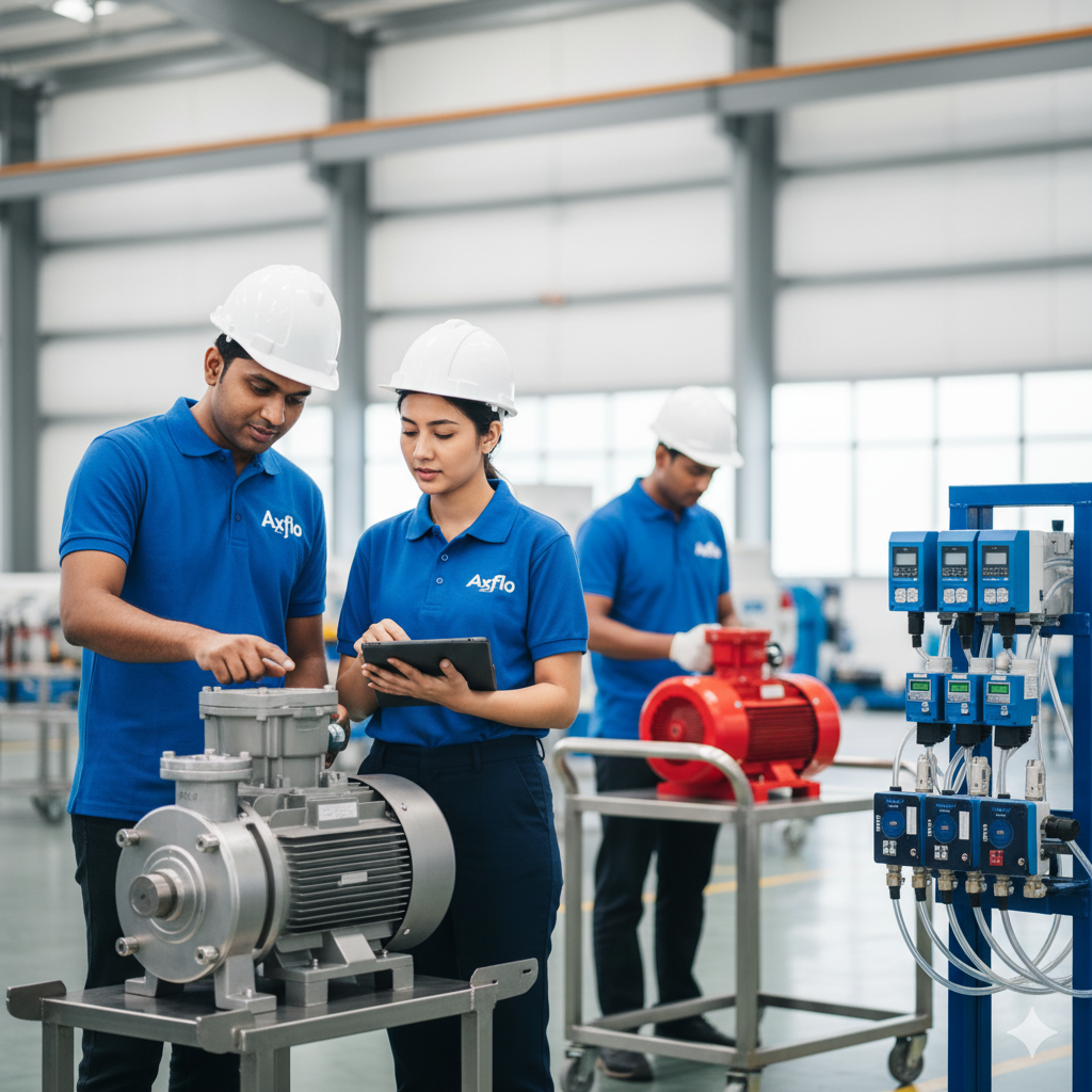 AXFLOW professional pump showroom